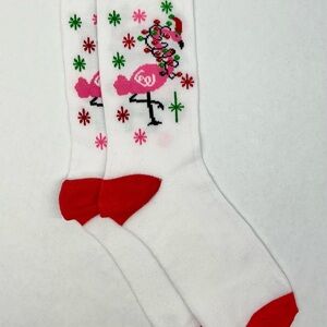 Festive Flamingo Socks